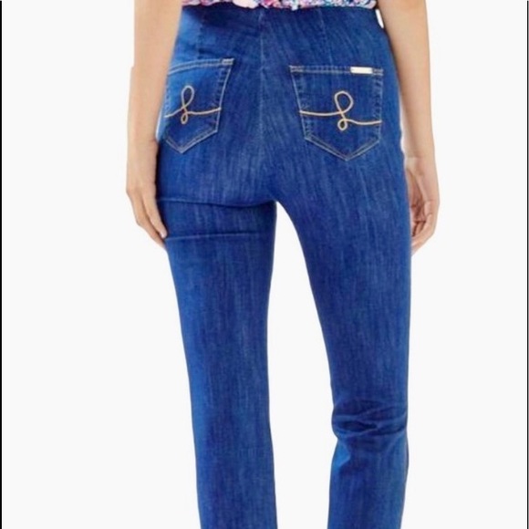 Lilly Pulitzer Denim - Lilly Pulitzer Ocean Cay High Rise Crop Jeans- 12